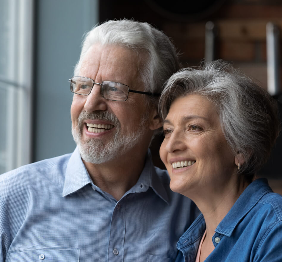 older couple smiling